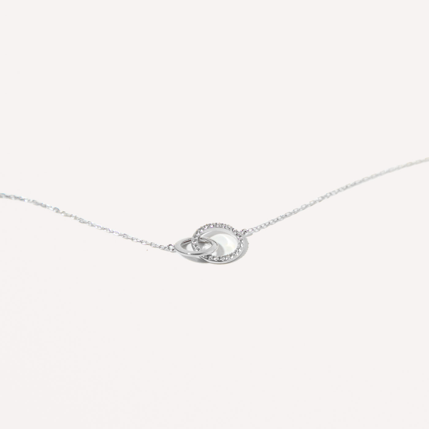 Orbit Topaz Bracelet in Solid White Gold