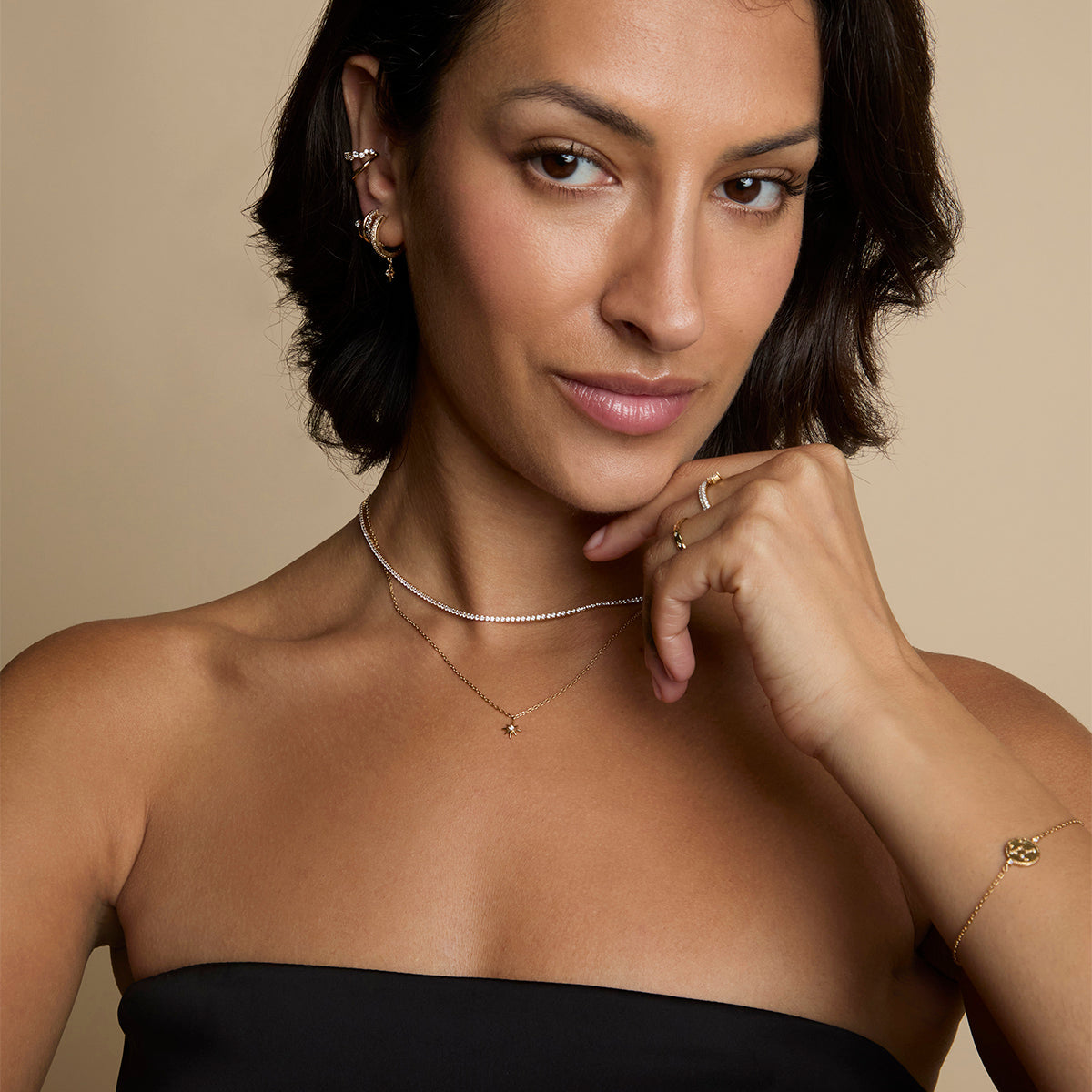 18K Gold-Plated Sterling Silver Starburst Pendant Necklace